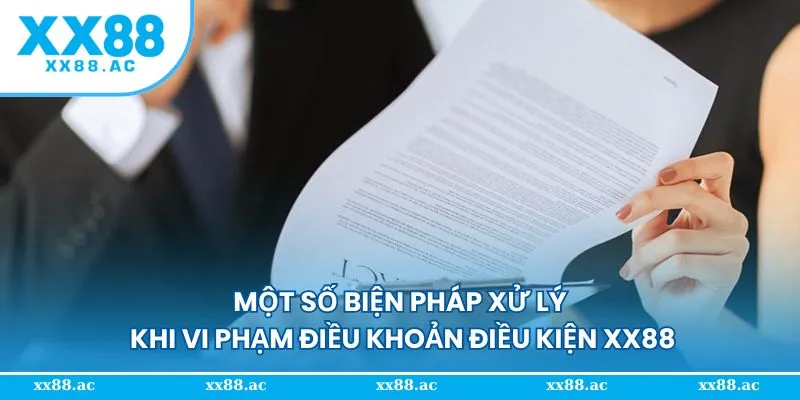 Biện pháp xử lý khi người chơi vi phạm chính sách